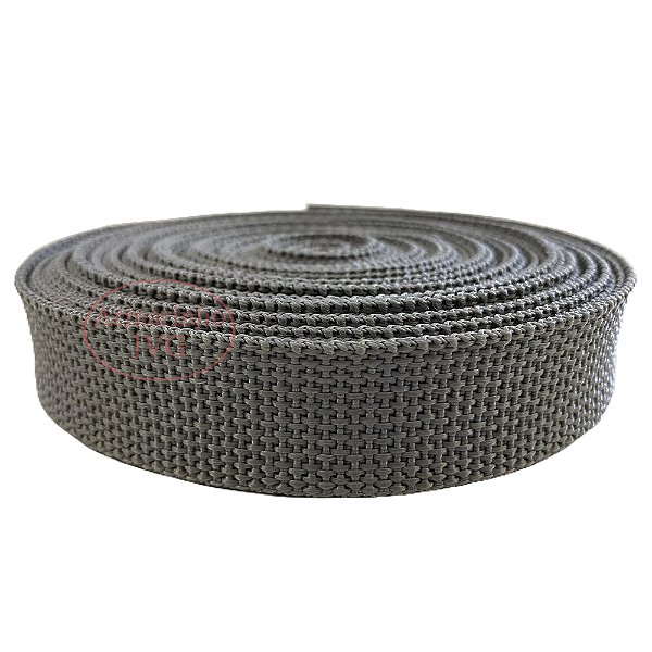 10m Fita CA 30mm 3cm Cinza Cadarço Alça Bolsas Mochilas