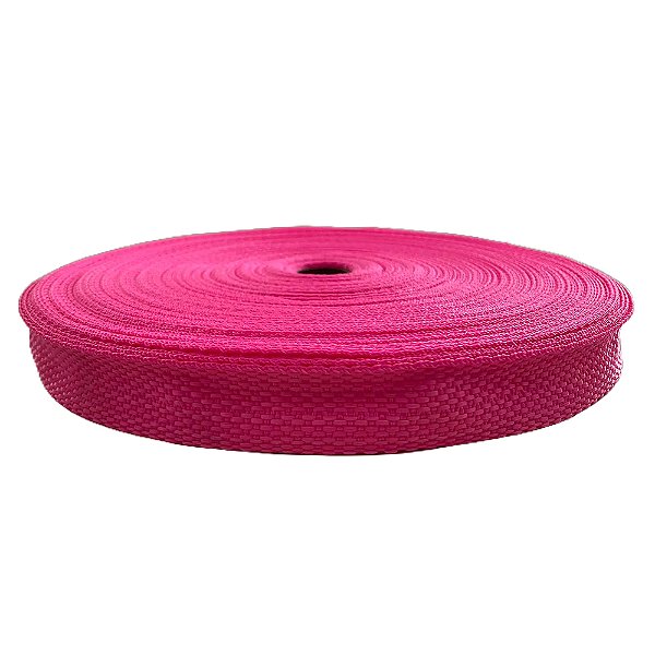 250m Alça CBR 25mm Rosa Flúor Cadarço Fita Bolsa Mochilas