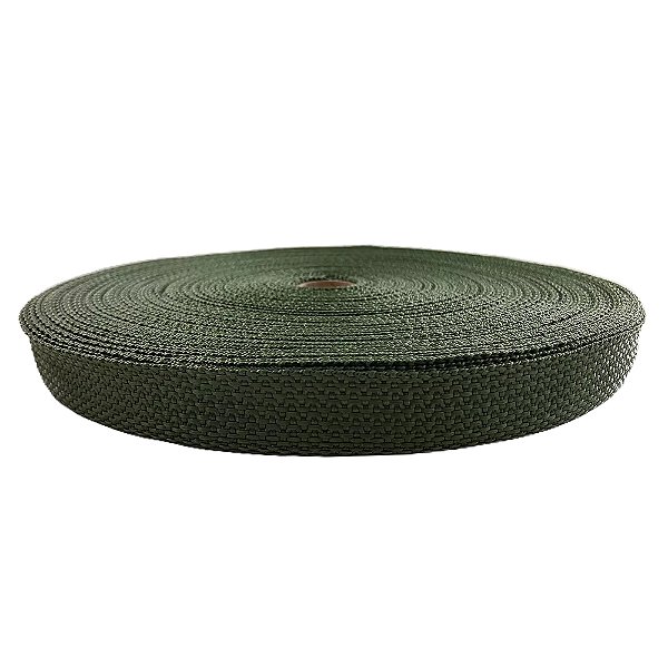 250m Alça CBR 25mm Verde Musgo Cadarço Fita Bolsa Mochila