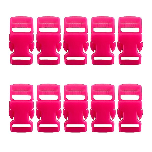 50un Fecho 15mm Pink Engate Plástico Bolsas Alça Mochilas