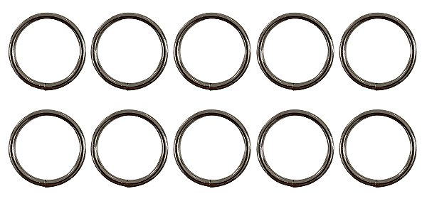 400un Argola 20mm Niquelada Ferro Alça Bolsa Cadarço Fita