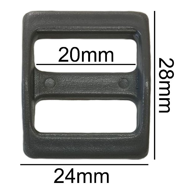 20un Regulador 20mm Cinza Chumbo Plástico Bolsa Mochila Alça