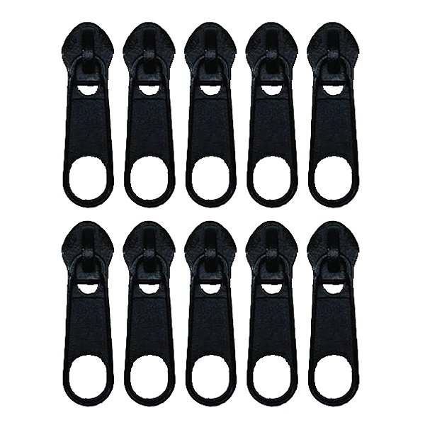1000un Cursor N°03 Preto Puxador Carrinho Pequeno Bolsas