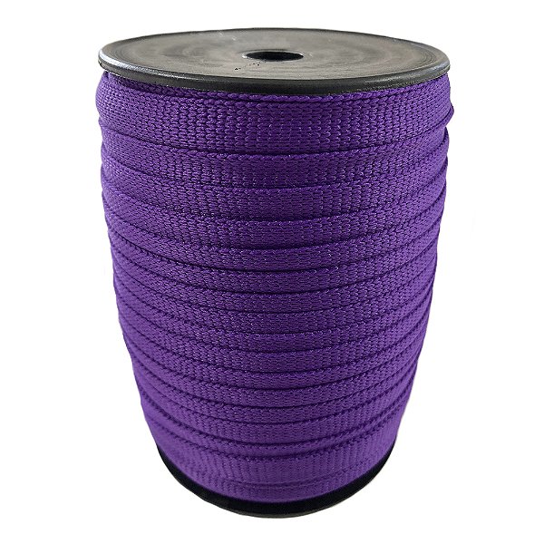 50m Cordão CCA 10mm Roxo Alça Fita Bolsas Mochilas Crachá
