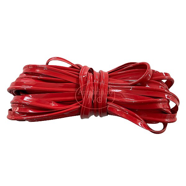 50m Vivo PVC Vermelho Costura Acabamento Bolsa Mochilas Mala Plástico