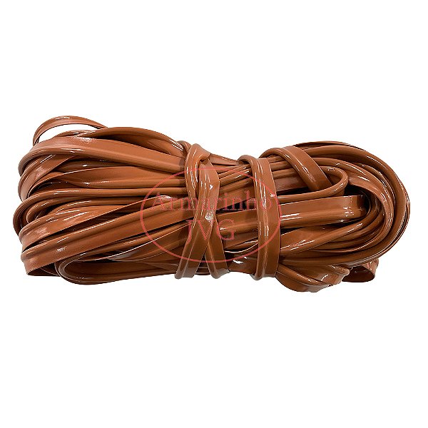 100m Vivo PVC Marrom Claro Costura Acabamento Bolsa Mochilas Mala Plástico