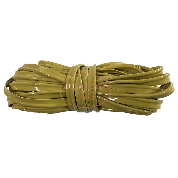 100m Vivo PVC Amarelo Canário Costura Acabamento Bolsa Mochilas Mala Plástico
