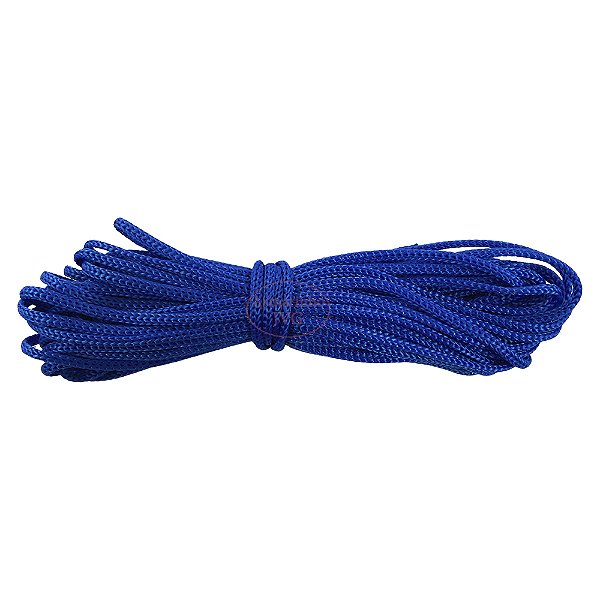 20m Cordão 4/1 Azul Royal Fio Náutico 4mm Rabo Rato Sacos