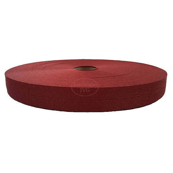 1000m Viés Boneon 25mm Vermelho Acabamento Bolsas Mochilas