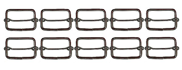 50un Regulador 50mm Niquelado Ferro Passador Alça Mochilas