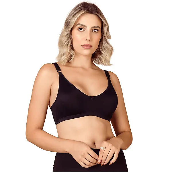 Sutiã Pós-Mastectomia Para Uso Com Prótese Preto