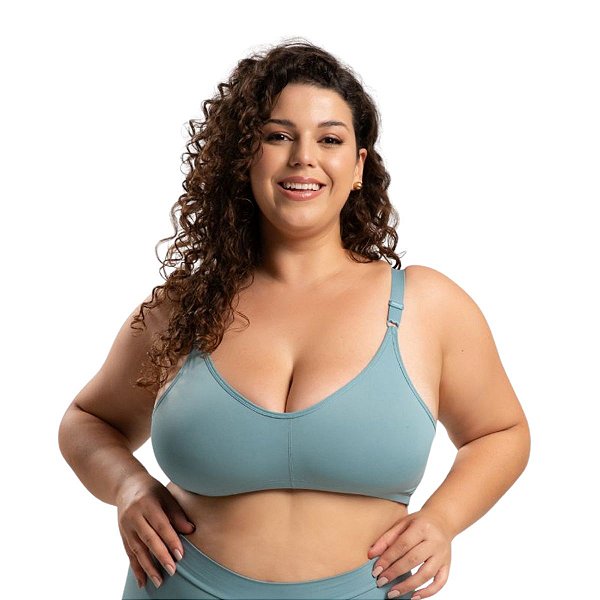 Sutiã Pós-Mastectomia Plus Size Para Uso de Prótese Microfibra Sanremo