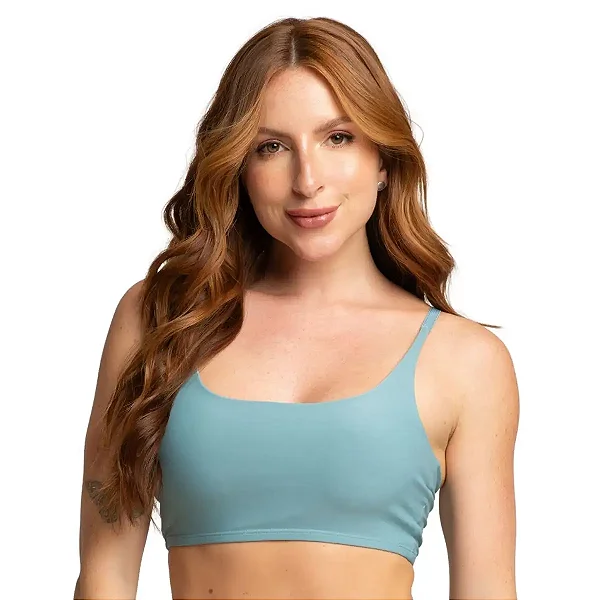 Top Básico Feminino Alça Fina Microfibra Sem Bojo Academia Sanremo