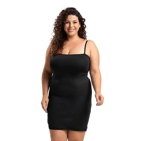 Combinete Anágua Vestido Plus Size Segunda Pele Tomara Que Caia