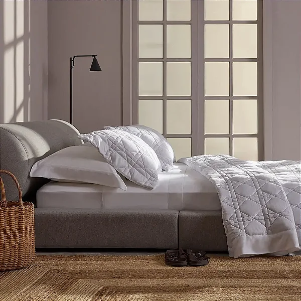 KIT COLCHA KING 270 FIOS BUDDEMEYER LUXUS NOAH 100% ALGODÃO PENTEADO 3 PEÇAS