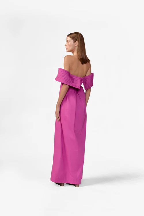 Vestido Longo Ombro a Ombro Baleares Liso