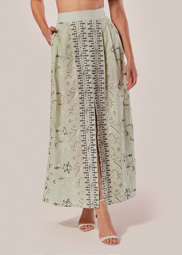 Saia Longa Bordada Zefiro