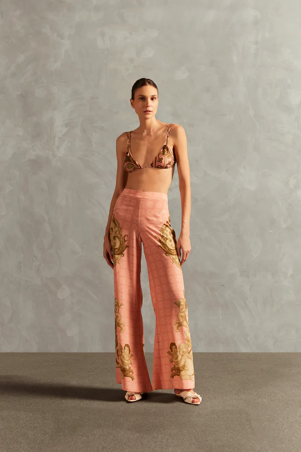 Calça Pantalona Hera Rosa