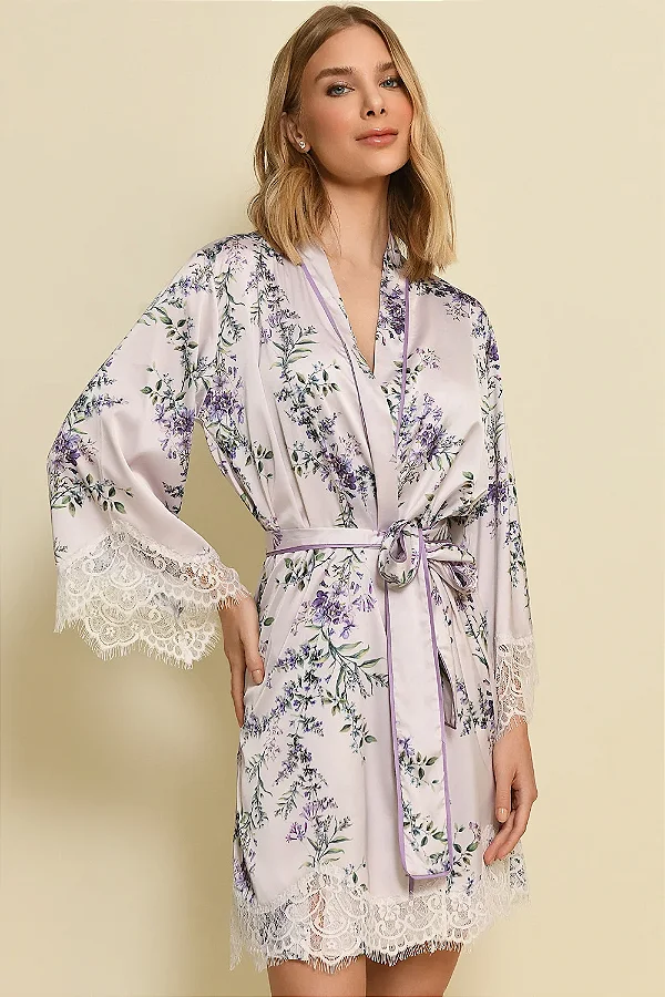 ROBE CURTO PINHA LAVANDA