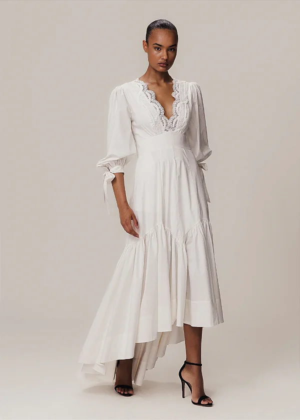 Vestido Longo M/l Barco