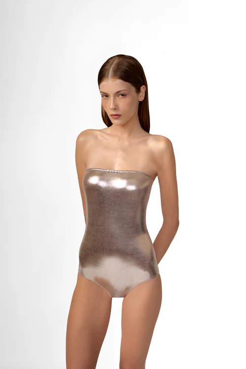 MAIÔ TOMARA QUE CAIA METALIZADO PRATA