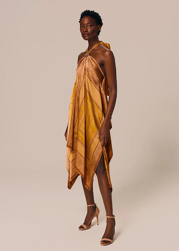 VESTIDO CURTO ASSIMETRICO AMBAR CANCELLO