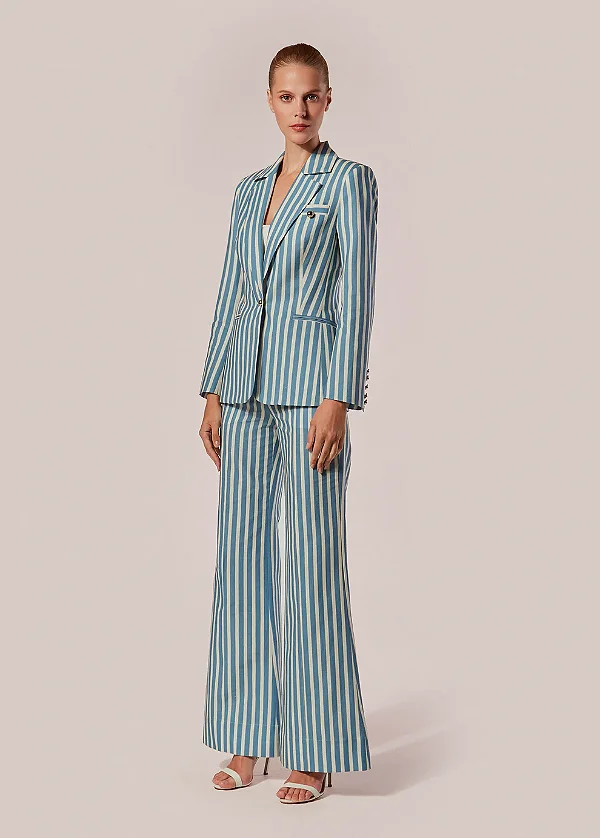 BLAZER ALFAIATARIA M/L LISTRAS DRAPPO