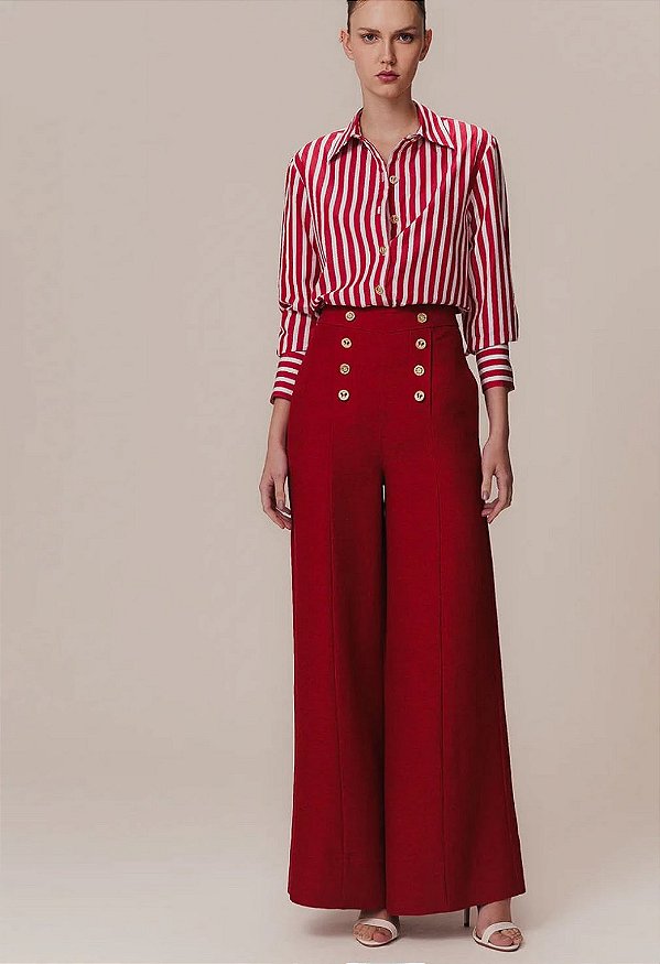 CALÇA PANTALONA NAUTICA VERMELHO