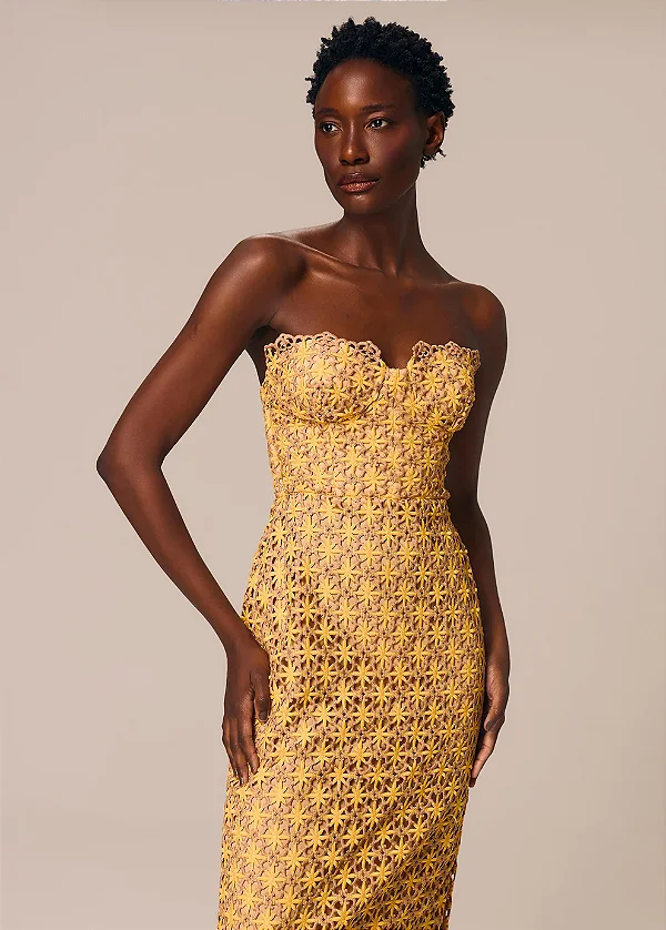 VESTIDO MIDI CORSET CASA CANCELLO