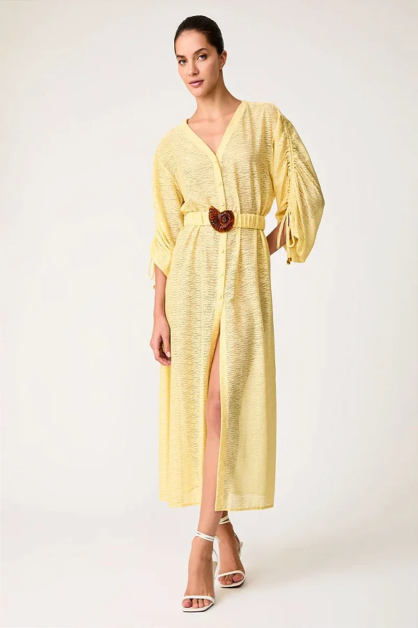 CHEMISE TULE TEXTURAS LES RÉCIFES BEURRE
