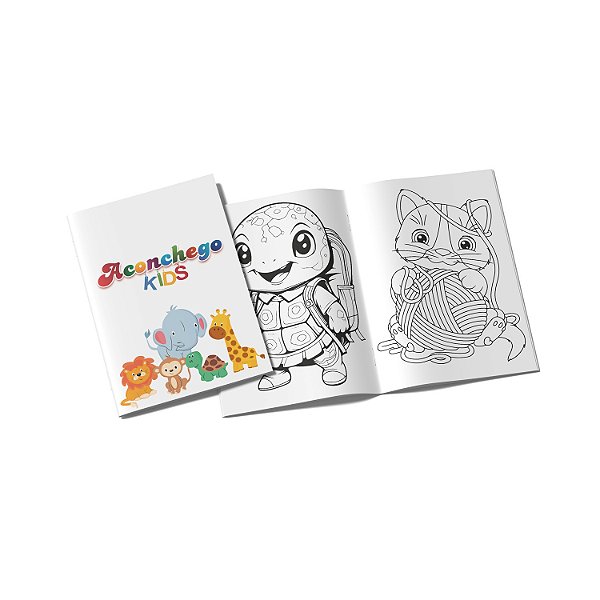 Livros caderninhos de colorir personalizados com Logomarca