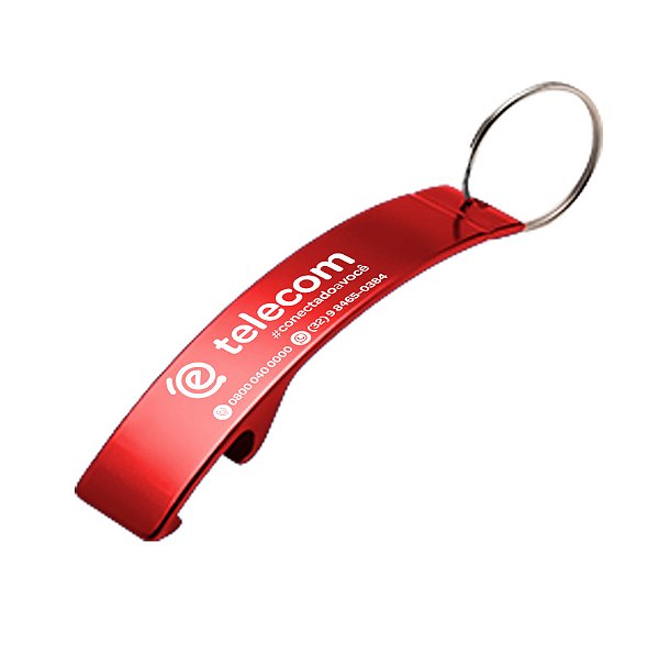 CHAVEIRO RED personalizado abridor de garrafa Brinde Empresa
