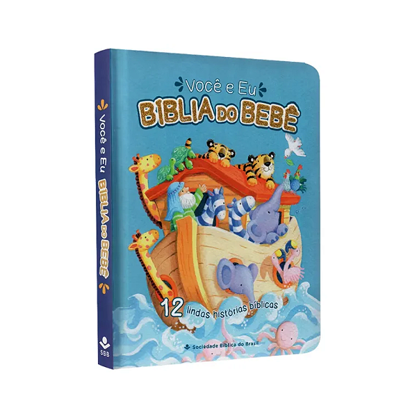 Bíblia do Bebê | 12 Lindas Histórias Bíblicas | Capa Dura Azul