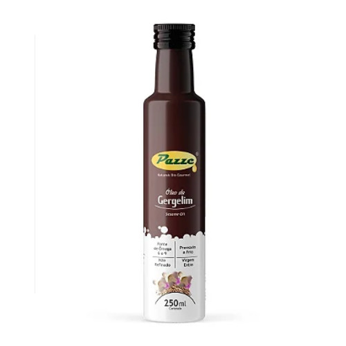 Óleo de Gergelim Natural Extra Virgem 250ml Pazze