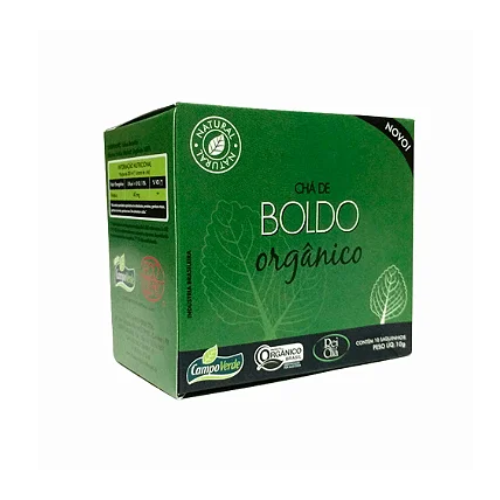 Chá Orgânico Boldo 10 Sachês Campo Verde