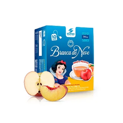 Chá Disney Branca de Neve Maçã e Pêssego 10 sachês Desinchá