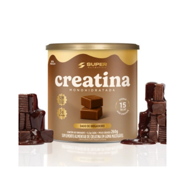 Dado de Creatina Sabor Brigadeiro 40 unidades Super Nutrition - Desinchá