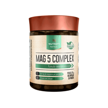 Magnésio Mag 5 Complex 90 Cápsulas Nutrify