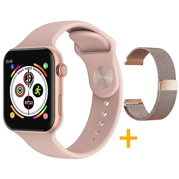 smartwatch f10 rosado