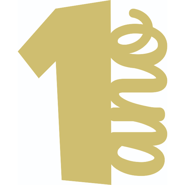 Aplique Idade personalizado 5cm 10 unidades Acrílico Dourado
