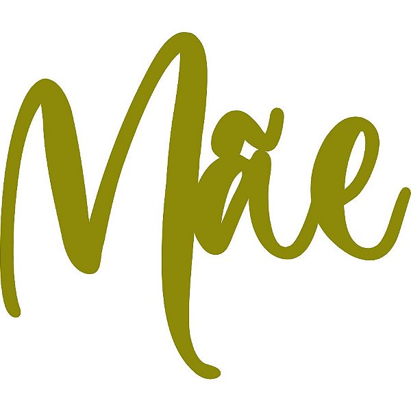 Aplique Mãe 3 unidades Acrílico dourado