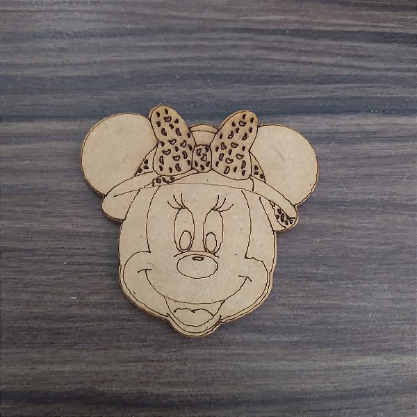 Aplique Minnie Safari 10 unidades MDF