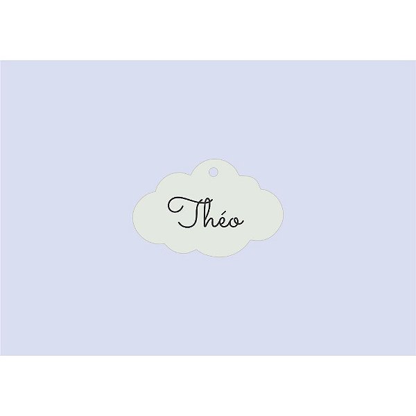 Aplique Nuvem 3cm MDF Branco 20 unidades