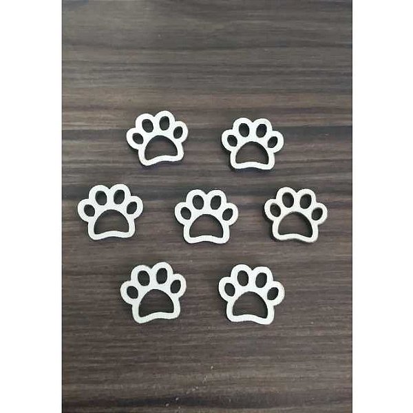 Aplique Patinha 50 unidades MDF Branco