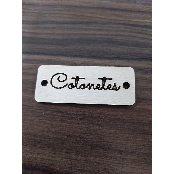 Aplique Retangular 5cm personalizado 10 unidades MDF
