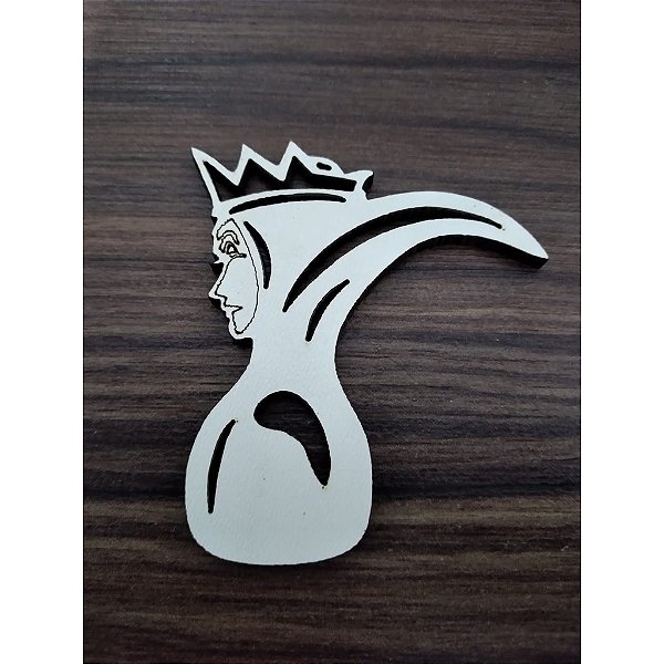Aplique Silhueta Bruxa Malvada Branca de Neve 10 unidades MDF