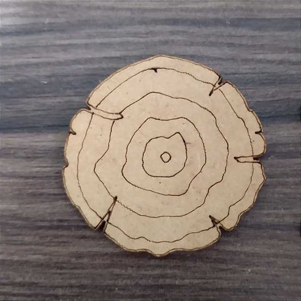 Aplique Tronquinho 4cm MDF 10 unidades