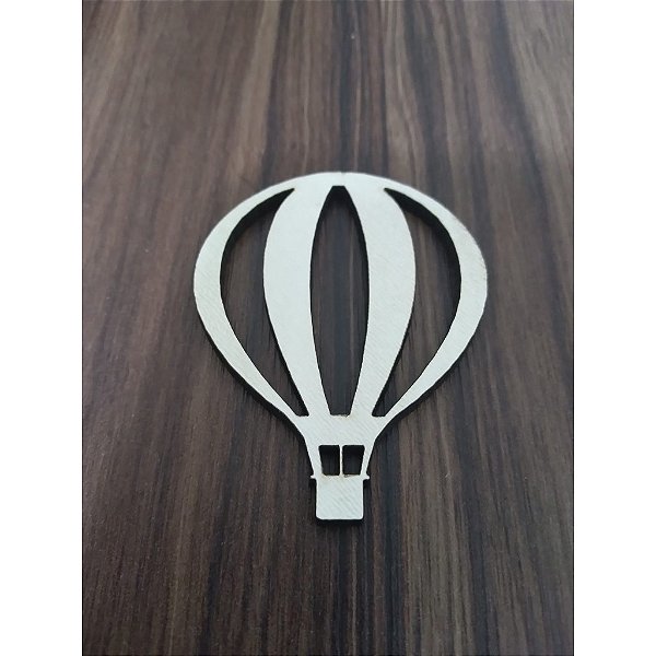 Apliques mini balão 6cm MDF 10 unidades