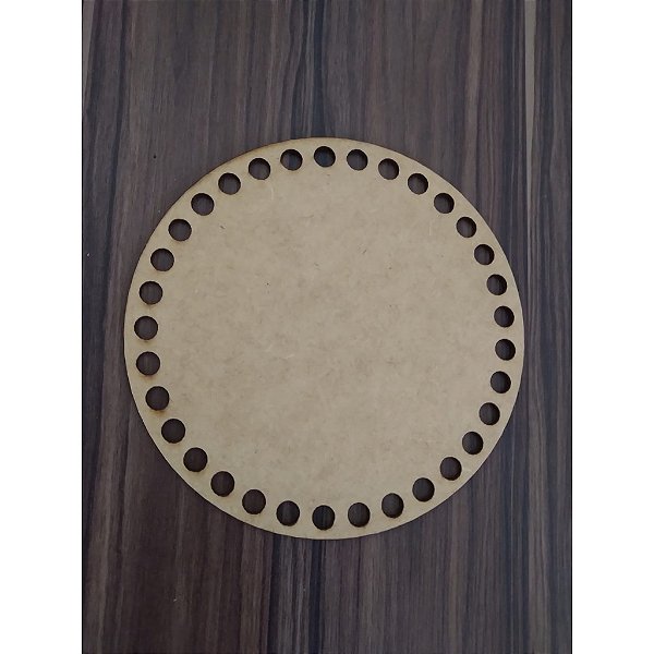 Base Circular MDF 40 cm para Crochê 1 unidade