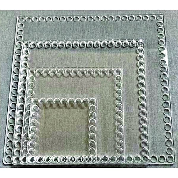 Base Quadrada Acrílico 40 cm para Crochê 1 unidade